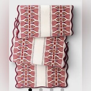 Threshold Table Runner With Scallop Edge